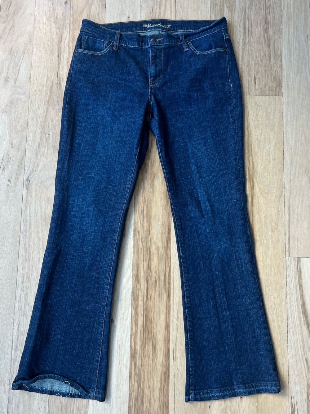 Old Navy Sweetheart Bootcut Jeans Women's Sz 10 Regular Dark Wash Stretch Denim